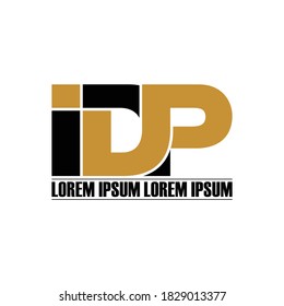 IDP letter monogram logo design vector