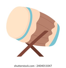idul adha arab drum illustration isoalted