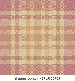 Textil de tartán sin costuras idílico, textura a cuadros de fondo de diseño. Ajuste el Vector de tela a cuadros del patrón en la paleta de colores claros y naranjas.