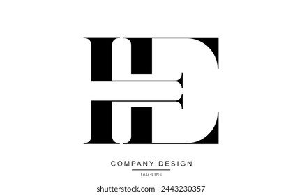 IE, EI Abstract Letters Logo Monogram Design Icon Font