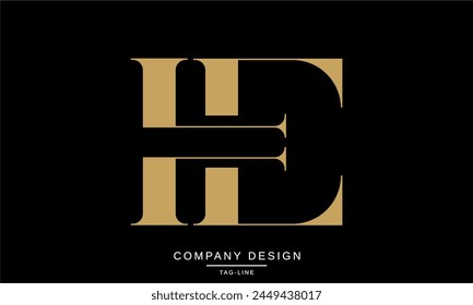 IE, EI Abstract Letters Logo Monogram Design Icon Font