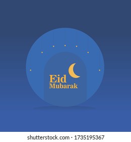 Vector de tarjetas de felicitación Ied Mubarak