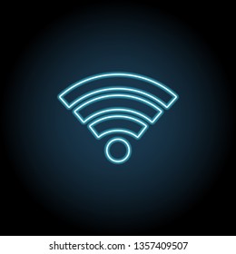 ieee 802.11, wireless lan, wi-fi icon. Simple thin line, outline vector of ban, prohibition, forbid icons for UI and UX, website or mobile application