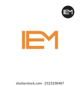 Design de Monograma de Letra de Logotipo IEM