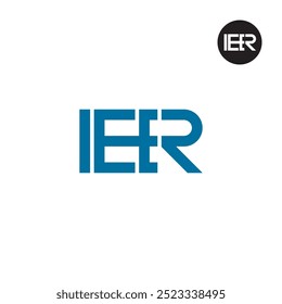 Design do Monograma da Letra do Logotipo IER