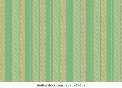 Ierformance pattern stripe background, dimensional vertical lines seamless. Pirthday card textile vector texture fabric in green and orange colors palette.