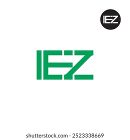 Design de Monograma de Letra de Logotipo IEZ