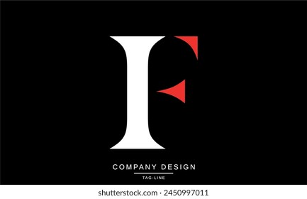 IF, FI Letras Abstractas Logo Monograma Diseño Fuente Icono