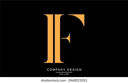 IF, FI Letras Abstractas Logo Monograma Diseño Fuente Icono