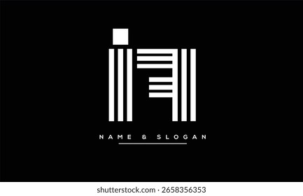 IF, FI Letras Abstractas Logo Monograma