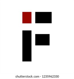 iF, Fi initials geometric letter company logo