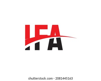 IFA Letter Initial Logo Design Vector Illustration