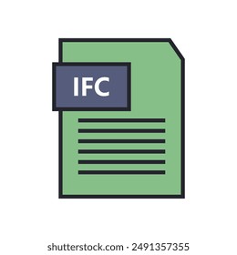 IFC-Dateisymbol im Hintergrund dargestellt