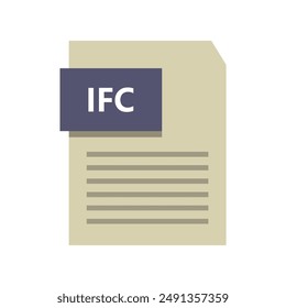 IFC-Dateisymbol im Hintergrund dargestellt