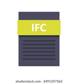 IFC-Dateisymbol im Hintergrund dargestellt