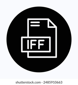 IFF File Format Vector Icon, 