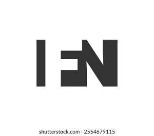 IFN logo design. Initial letter I F N bold font style for tech startups, consulting, corporate branding. Creative company name, headlines typography identity, trendy logotype. Vector illustration.