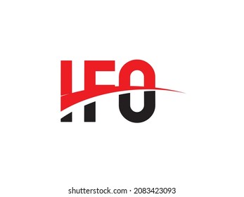 Letra IFO Ilustración del vector de diseño del logotipo inicial
