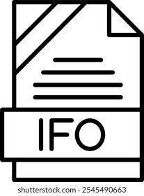 IFO Vector Vector Icon Design Symbol
