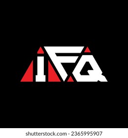 IFQ Dreieck Buchstaben Logo Design mit Dreieck Form. IFQ Dreieck Logo Design Monogramm. IFQ Dreieck-Vektorlogo-Vorlage mit roter Farbe. IFQ Dreieckslogo Einfaches, elegantes und luxuriöses Design.
