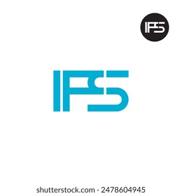 Diseño de monograma de letra de logotipo IFS
