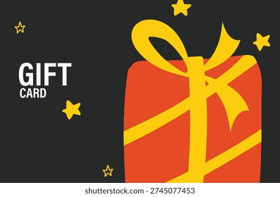 ift card and promotion, gift voucher, discount coupon and gift certificate concept. Hand holding smartphone with gift card vector illustrations.

