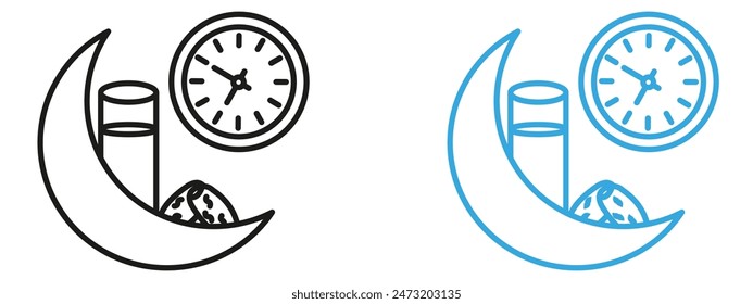 Iftar Feast Icon Ideal for Ramadan and Community Gatherings