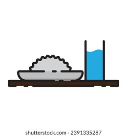 iftar food icon vector template illustration logo design