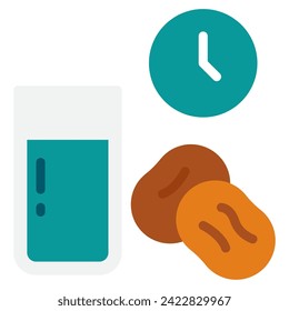 Iftar Icon Ramadan, for infographic, web, app, etc
