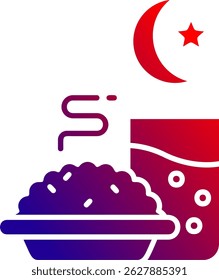 Iftar Line vector Icon Design