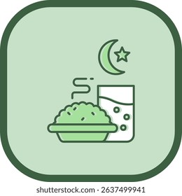 Iftar Line vector Icon Design