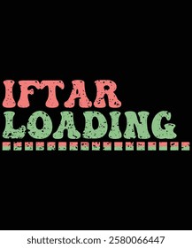 Iftar Loading Retro Shirt, Muslim shirt Design, Shirt Print Template, Eid Mubarak, Fasting Mode Is on, Ramadan Shirt, Islamic Calligraphy Tee,  Ramadan Mubarak Vibe , Ramadan Ornaments