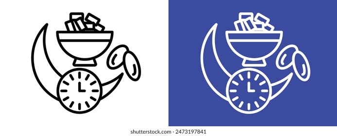 Iftar Meal Icon Perfect for Ramadan and Cultural Celebrations