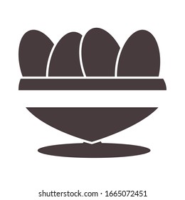 iftar meal ramadan arabic islamic celebration vector illustration silhouette style icon
