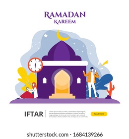 iftar is moment when break fasting for moslem during ramadan