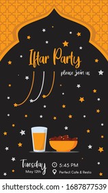 Iftar Party Invitation, card, poster, instagram, ramadan kareem, buka bersama, banner