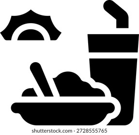 Icono de estilo de glifo de IFTAR Pray
