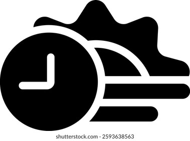 iftar time icon design glyph style