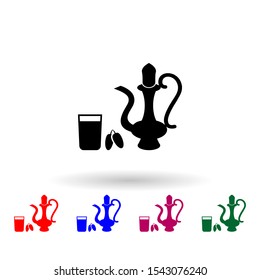 Iftar time multi color icon. Simple thin line, outline vector of ramadan icons for ui and ux, website or mobile application