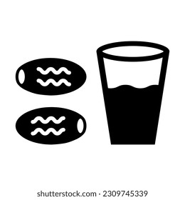 Iftar Vector Glyph Icon For Personal And Commercial Use.
