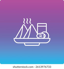 Iftar vector icon. Can be used for printing, mobile and web applications.