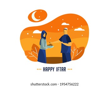 Iftar desea con texto y elementos altamente editables.