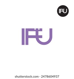 IFU Logo Letter Monogram Design