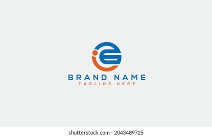 IG i g modern creative alphabet letter logo icon template 