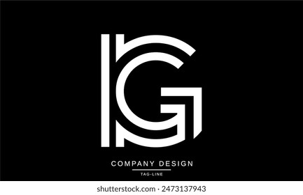 IG, GI Abstract Letters Logo Monogram Design Vector