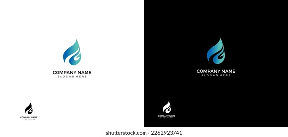 IG Initials logo design (Oil Company, Plumbing, any Brands etc.) vector illustration template.