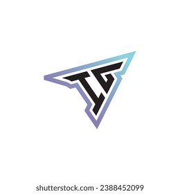 IG-Buchstaben-Kombination coole Logounterstützung oder Gaming-Logo als inspirierendes Design