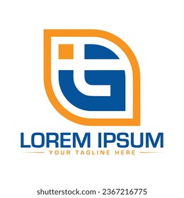 Logo-Design für IG-Buchstaben einzigartig und modern