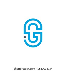 IG logo design template sign