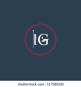 ig logo initial Letter, Abstract Polygonal Background Logo, design for Corporate Business Identity,flat icon, Alphabet letter